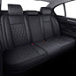Aierxuan Rear Back Seat Covers Waterproof Leather Universal Fit Compatible with Honda Toyota Ford Kia Hyundai Jeep VW Audi Benz Chevy Nissan, Split Bench 60/40 or 50/50 (Rear Seat/Black) - color: Rear Seat/Black