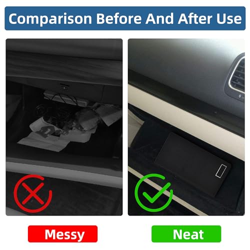 Premium Car Registration & Insurance Card Holder with Magnetic Closure & Clear Pockets, Glove Box Organizer for Documents, Driver's License (Reticulated black) - color: Reticulated black