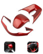 Steering Wheel Gear Shift Cover Fit for Kia Forte Cerato K3 2019 2020 2021 2022 2023 2024, Red ABS Interior Decoration
