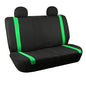 FH Group Car Seat Covers Rear Set Cloth - Car Seat Covers with Removable Headrest,Universal Fit,Automotive SeatCovers,Washable Car SeatCover for SUV,Sedan,Van Green - color: Green, size: Rear Set