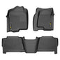 G-PLUS Cargo Liners, Compatible with Chevy Silverado/GMC Sierra 1500 Crew Cab 1999-2006 Floor Liners, 1st & 2nd Row Black, 3PCS Interior Accessories - size: Fit Silverado/Sierra 1999-2006 | Crew Cab | 3PCS