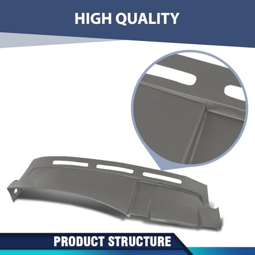 PIT66 TPE Dash Board Cover DashBoard Bezel Compatible with Cadillac Escalade ESV 2003 2004 2005 2006 & Cadillac Escalade EXT 2002 2003 2004 2005 2006 Gray - size: 2003-2006 Cadillac Escalade (Gray)