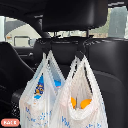 Car Purse Hook, Back Seat Headrest Genuine Leather Hangers Durable Vehicle Organizer Accessory for Hanging Grocery Bags, 2 Pack, Beige - color: Style A - Beige 2 Pack