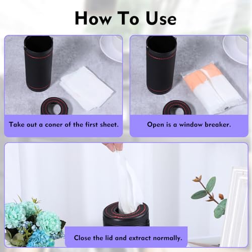 2 Pcs Car Tissues Cylinder Leather Round Tissues Container Car Tissues Holder with Tissues Cylinder Tissue Box with Window Breaker for Car Vehicle Bathroom Office (Beige + Black)