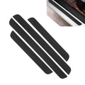 4PCS Car Door Sill Protector, PVC Anti-scratch Anti-slip Door Edge Protector, Self-adhesive Carbon Fiber Texture Exterior Accessories, for Most Cars (Black)