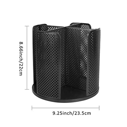 Cup and Lid Organizer Cup Dispenser Coffee Cup Organizer Paper Cup Holder Rotating for Bathroom, Restaurant, Break Room, Coffee Station, Bar, Buffet, Kitchen Cabinet, Countertop,4 Compartment - color: Black