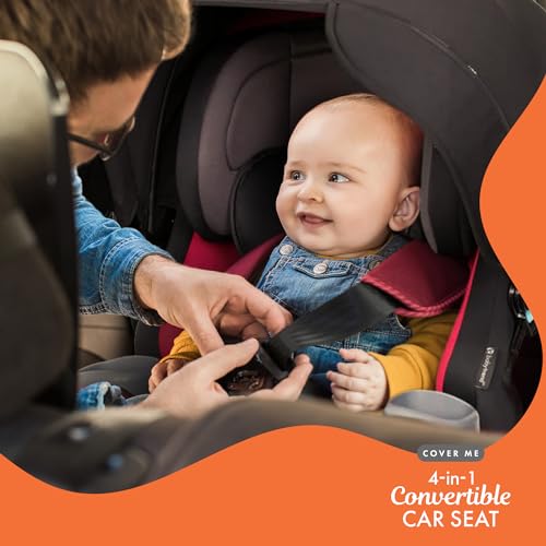 Baby Trend Cover Me 4-in-1 Car Seat Convertible Infant Toddler Rotating Safety Seat with Adjustable/Removable Canopy and 2 Cup Holders, Stormy Gray - color: Stormy Gray