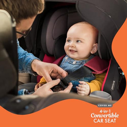 Baby Trend Cover Me 4-in-1 Car Seat Convertible Infant Toddler Rotating Safety Seat with Adjustable/Removable Canopy and 2 Cup Holders, Stormy Gray - color: Stormy Gray