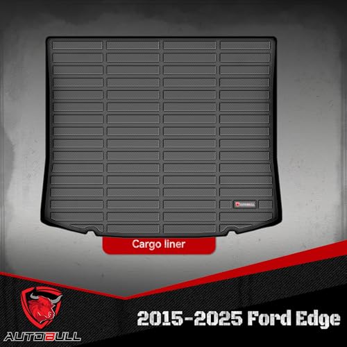 Cargo Liner Compatible with 2015-2024 Ford Edge Cargo Mat，All Weather Protection Trunk Liner Rear Trunk mat，Black - style: 19)Ford Edge 2015-2024