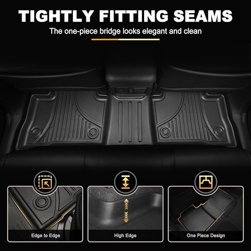 Floor Mats for Toyota Rav4 2019-2025 Hybrid & for Toyota Venza 2021-2025, All Weather TPE Floor Liners and Cargo Liner with Seat Back Mats Rav4 Accessories Cargo Mat - style: 2021-2025 | For Toyota Venza & 2019-2025 Toyota Rav4 | Full Set