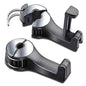 Car Headrest Hook with Phone Holder, Universal 360 Rotation Headrest Hooks for Purses and Bags (Silver) - color: Silver