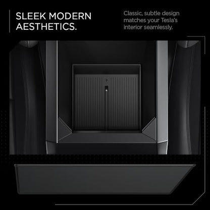 Spigen Center Console Organizer Tray Designed for Tesla Cybertruck Accessories 2026/2025/2024/2023 (Bottom) (Carbon Edition) - size: Bottom Organizer