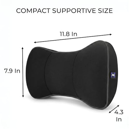 Sealy Memory Foam Neck Pillow for Car or Office Chair – Cervical Neck Pillow, Car Headrest Pillow or Office Chair Cushion for Neck