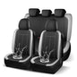 HChengkikz Car Seat Covers Full Set, Waterproof Neoprene Car seat Covers, Airbag Compatibable, All Season Protection Universal for Most Cars, Trucks, SUVs (Black + LightGray) - color: N816 Black Lightgray, size: Full Set