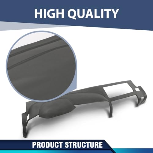 PIT66 TPE Dash Cover Dashboard Bezel Fit Chevy Silverado (LS, LT, or Work Truck ONLY)/ GMC Sierra 2007-2013 (SL, SLE, or Work Truck ONLY),Fit Dual Glovebox Style Dashes Only Gray - size: 2007-2013 Silverado/Sierra(Gray)