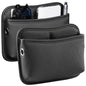 2 Pcs Car Storage Pockets, Universal Adhesive Leather Vehicle Gap Organizer, Multi-functional Center Console Accessories, Driver Passenger Side for Phone Wallet Keys, Black