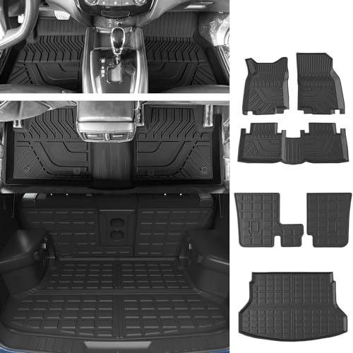 Floor Mat Cargo Mat Compatible with 2014-2020 Nissan Rogue Cargo Liner Backrest Trunk Floor Liner Replacement for 2014-2020 Nissan Rogue Accessories - color: Fit 2014-2020 Nissan Rogue, size: Cargo Mat+Backrest Mats+Floor Mats