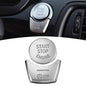 Silver Chromed Electronic Parking Brake Handbrake Switch Button Cover Compatible with BMW 5 6 7 Series F10 F07 F12 F01 handbrake Button Cover Patch Compatible with BMW Accessories - color: Silver Start Cover(for F10)