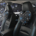 Car Headrest Neck Pillows Rhinestone Automobile Headrest Cover Car Headrest Neck Pillow for Driving with Bling Bling Crystal Car Accessories for Women, Girls and Ladies Black 2 Pieces - color: Black 2pcs