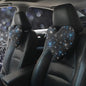 Car Headrest Neck Pillows Rhinestone Automobile Headrest Cover Car Headrest Neck Pillow for Driving with Bling Bling Crystal Car Accessories for Women, Girls and Ladies Black 2 Pieces - color: Black 2pcs