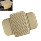 Car Center Console Cover, Upgrade Soft Skin-friendly Leather Arm Rest Cover for Car, Universal Anti-slip Scratch-resistant Armrest Mat with Side Storage Bags, for Trucks, Cars, SUVs (Beige) - color: Beige