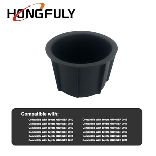 Cup Holder Insert Compatible with Toyota 4RUNNER 2010-2021, Replaces OEM 66991-35030 (1PC)