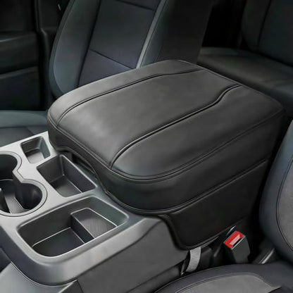 Center Console Cover Compatible with 2019-2026 Chevy Silverado & GMC Sierra Accessories, Only fit for 40/20/40 Jump Seat, Leather Middle Console Arm Rest Protective Cover, Anti-Scratch - size: For 2019-2026 jump seat cosnole