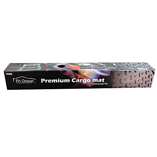 FH Group F16406 Premium Trimmable Rubber Cargo Mat (Black) with Gift- Universal Fit for Cars Trucks and SUVs