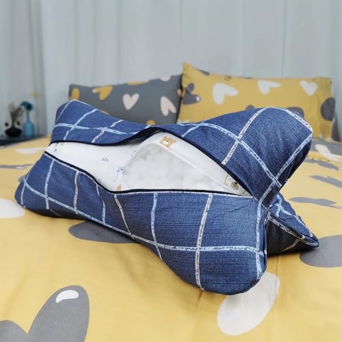 Neck & Cervical Pillows Dog Bone Shaped Travel Neck Pillows With Washable Removable Cover For Car Bus Truck Driving Comfort Head Rest Support Bone Pillows For Neck Chiropractic Pillow ( Size : A ) - size: A
