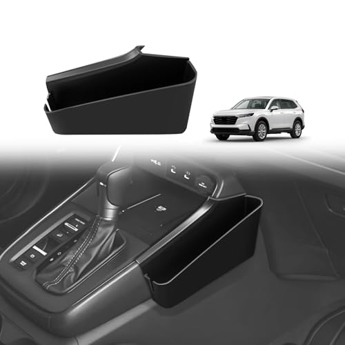 Console Organizer Compatible with 2023-2025 2026 Honda CR-V Accessories CRV Center Console Shifter Storage Box ABS Side Organizer with Anti-Slip Mats & Stronger Tape (Only Passenger Side)