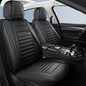 HChengkikz Car Seat Covers, Breathable Faux Leather Auto Seat Covers, Waterproof Automotive Seat Covers, Universal Vehicle Seat Covers for Sedans SUV Pick-up Truck (2 PCS Front Seat, Black) - color: Style2 Black, size: Front Seat
