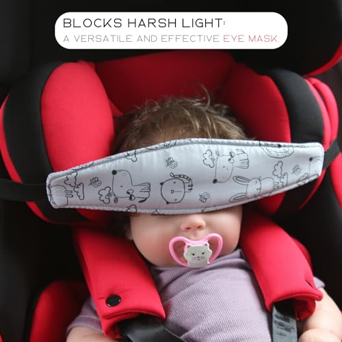 PandaEar 2 Pack Baby Head Support for Car Seat, Carseat Head Band Straps for Toddler Kids Children Infant, Neck Relief Headrest Strap for Stroller Car Seat