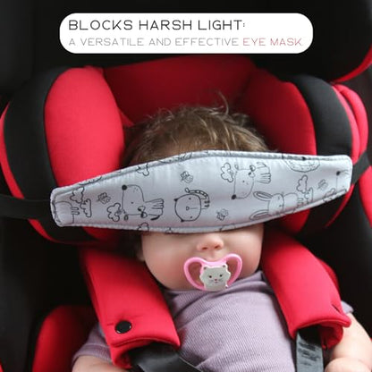 PandaEar 2 Pack Baby Head Support for Car Seat, Carseat Head Band Straps for Toddler Kids Children Infant, Neck Relief Headrest Strap for Stroller Car Seat