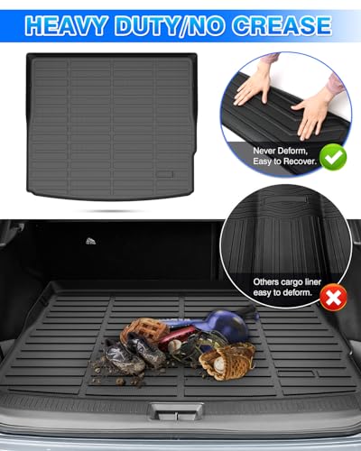 Cartist Cargo Liner for Nissan Ariya 2023 2024 2025 2026 Trunk Mat for Ariya Accessories TPE All Weather Cargo Mat Anti-Slip - size: 5)Nissan Ariya 2023-2026