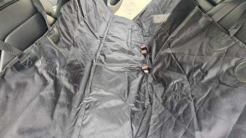 Durable Dog Car Seat Cover/Hammock for Back Seat, Waterproof, Universal Fit for Trucks, Cars, and SUVs