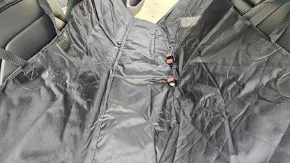 Durable Dog Car Seat Cover/Hammock for Back Seat, Waterproof, Universal Fit for Trucks, Cars, and SUVs