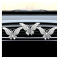 3PCS Bling Butterfly Car Air Vent Clips, Crystal Rhinestone Car Vent Clip, Cute Diffuser Car Vent Clip, Car Interior Decoration Charm Accessories for Girl Women (White)