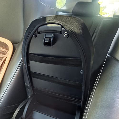 INTGET Center Console Armrest Cover for Toyota RAV4 Accessories 2025 2024 2023 2022 2021 2020 2019 Leather Middle Console Lid Cover Protector Arm Rest Covering Car (Black Neoprene) - color: black neoprene