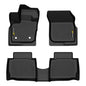 G-PLUS 3PCS Floor Mats Cargo Liners, Compatible with 2016-2024 Dodge Durango, Fit Jeep Grand Cherokee 2016-2021/Cherokee WK 2022, 1st & 2nd Row TPE Liners, All Weather Full Cover Protection - size: Fit Dodge Durango 2016-2024 | Black 3PCS