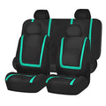 FH Group Car Seat Covers Full Set Cloth - Universal Fit Automotive Seat Covers, Low Back Front Seat Covers, Solid Back Seat Cover, Washable Car Seat Cover for SUV, Sedan and Van Mint - color: Mint, size: Full Set