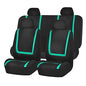 FH Group Car Seat Covers Full Set Cloth - Universal Fit Automotive Seat Covers, Low Back Front Seat Covers, Solid Back Seat Cover, Washable Car Seat Cover for SUV, Sedan and Van Mint - color: Mint, size: Full Set