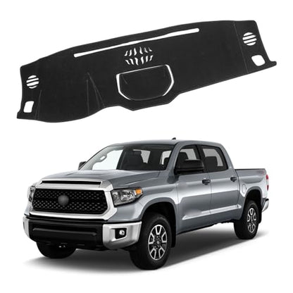XITER Polyester Dashboard Cover Mat Carpet Dash Nonslip Sun Shade Mat Compatible For Tundra 2014 2015 2016 2017 2018 2019 2020 2021 - size: 2014-2021 Tundra