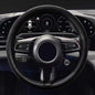 Car Steering Wheel Cover, Silicone Non-Slip Steering Wheel Protector, 13/14/15/16 inch Ultra Thin Steering Wheel Protective Covers for Women Men, Universal Vehicle Accessories (Black) - color: Black