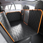 Scratchproof Dog Car Seat Cover For Back Seat, Waterproof Back Seat Pet Cover For Dogs With Mesh Window,Storage Pocket,Side Flap,Collapsible Nonslip Dog Seat Cover Universal Size Fit for Car/Truck/SUV