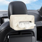 Car Tissue Holder, Standard PU Leather Napkin Organizer for Backseat, Extra Large Fits 120-150 Tissues per Box, 9.84'' x 3.94'' x 5.51'' (Beige) - color: Beige