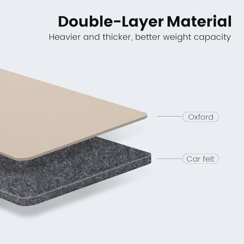 Viaviat Car Seat Protector Large Kick Mat 2 Pack Durable Water Resistant Auto Seat Back Covers with 2 Mesh Pockets Protection Against Dust Mud Scratches (Beige-A, 2-Pack) - color: Beige-A