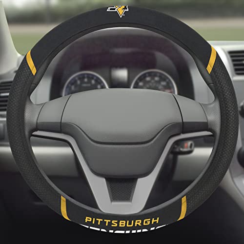 FANMATS NHL Unisex-Adult Steering Wheel Cover - color: Black