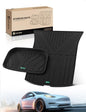 YHTAUTO Cargo Liners Compatible with Tesla Model Y Juniper 2025 2026, TPE Floor Liners All Weather Custom Fit, Cargo Trunk Mat & Lower Storage Mat, Set of 2, Black - style: Rear Lower Mat & Cargo Mat