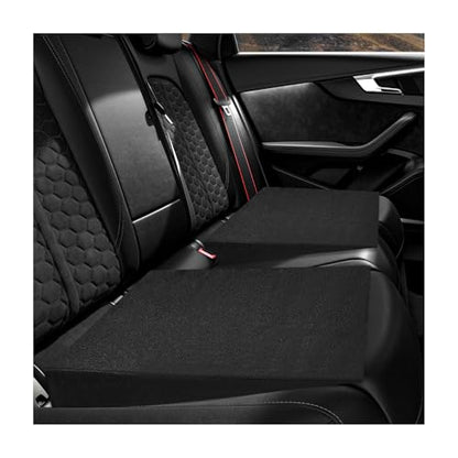 2PCS Auto Seat Wedge Leveling Cushion, Breathable Fabric Rear Seat Leveling Mat Support Cushion, Ergonomic Angled Design Backseat Pad Pain Relief Pad for Car Office Outdoor - color: 2 Pcs