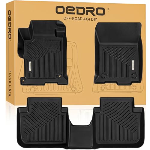 OEDRO Floor Mats Fits for Honda Accord 2013-2017 (Only for Sedan) Custom Fit Black TPE Car Liners, Waterproof Accord Accessories for Front & Rear Interior Protection - style: 2013-2017 Honda Accord